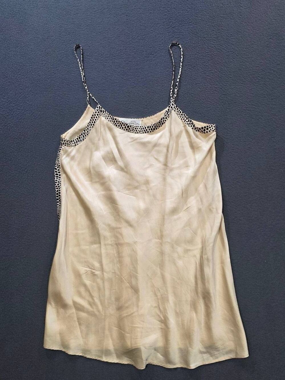 Oscar de la Renta Women’s Y2K babydoll nightgown silk dress Medium A011179